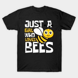 Just A Girl Who Loves Bees Funny T-Shirt